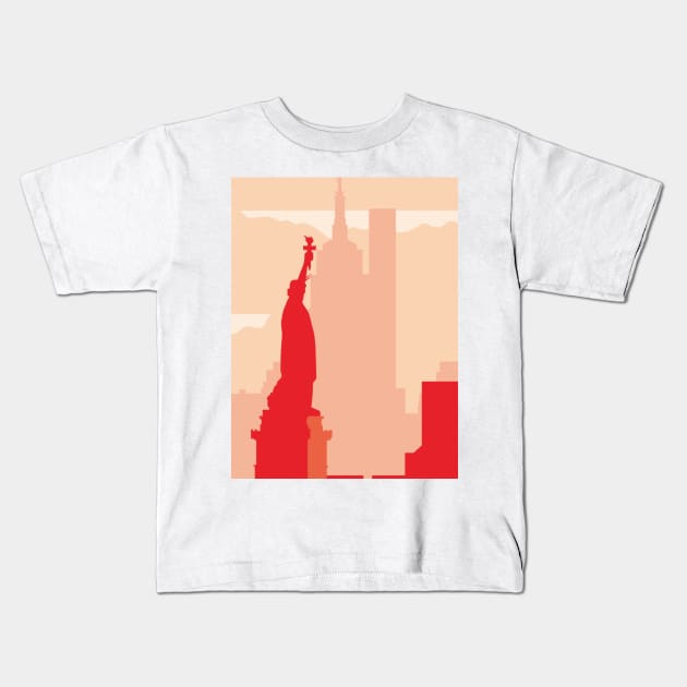 NYC city Kids T-Shirt by Imordinary